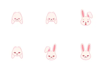 Emoji de coelho Pacote de Ícones