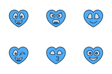 Emoji de corazon Paquete de Iconos