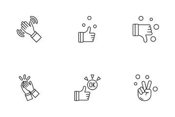 Emoji de mano Paquete de Iconos