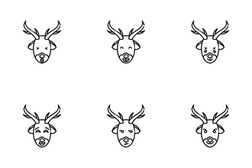 Emoji Deer Icon Pack