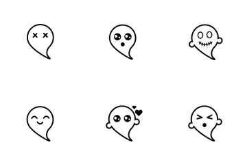 Fantômes Emoji Pack d'Icônes