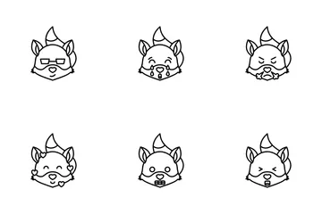 Emoji Fox Icon Pack