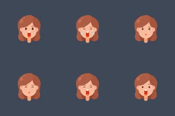 Emoji-Frau 1 Symbolpack