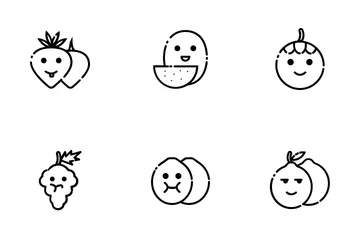 Emoji Fruits Icon Pack