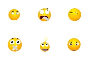 Emoji-Gesicht Symbolpack