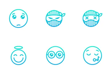 Emoji - Outline Gradient Icon Pack