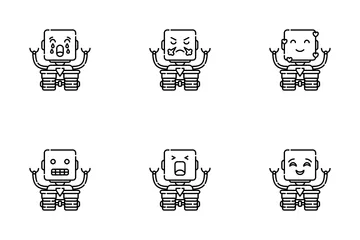 Emoji Robot Icon Pack