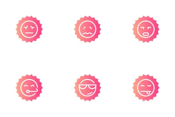 Sol emoji Paquete de Iconos