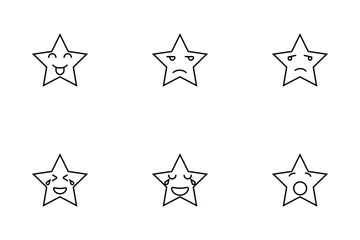 Emoji Star Bold Icon Pack