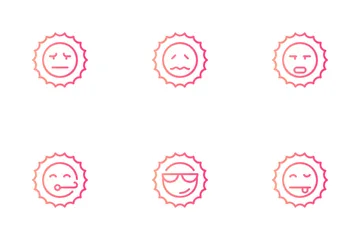 Emoji Sun Icon Pack