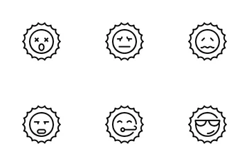 Emoji Sun Icon Pack