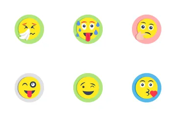 Emoticons sorridentes Pacote de Ícones