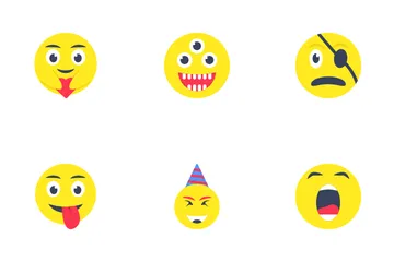 Emoticons sorridentes Pacote de Ícones