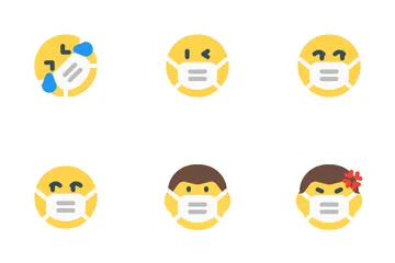 Emoticon com expressão Pacote de Ícones