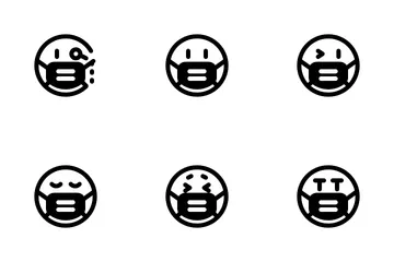 Emoticono con expresión Paquete de Iconos