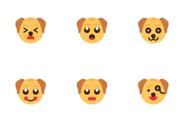 Emoticon de cachorro Icon Pack