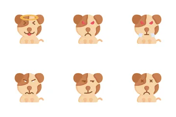 Emoticon de cachorro Pacote de Ícones