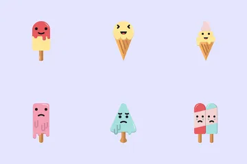 Helado de emoticonos Icon Pack