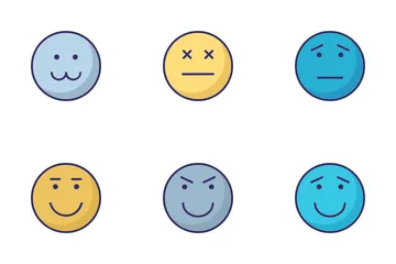 Emoticon oder Emoji Symbolpack