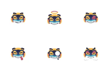 Emoticones de rana Paquete de Iconos