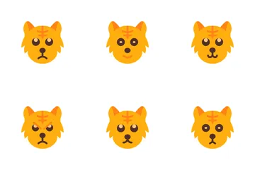 Emoticons de gato Pacote de Ícones