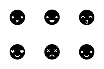 Emoticons füllen Symbolpack