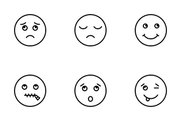 Emotion Line Icon Pack