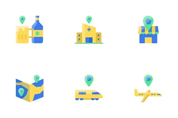 Emplacement et carte Icon Pack