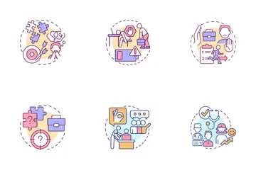 Employee Mental Health Icon Pack
