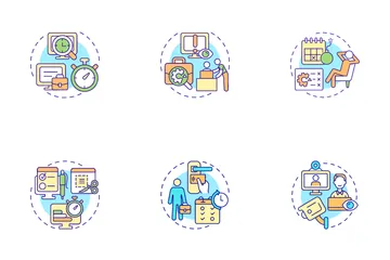 Employee Monitoring Icon Pack