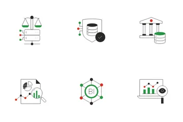 Potenciar la toma de decisiones informada Paquete de Iconos