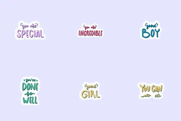 Encouraging Phrases Icon Pack