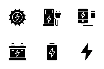 Energia e potência Pacote de Ícones