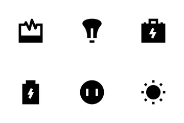 Energia e potenza Icon Pack