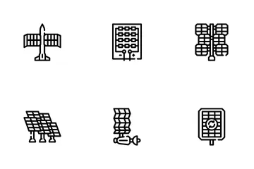 Energía Fotovoltaica Paquete de Iconos