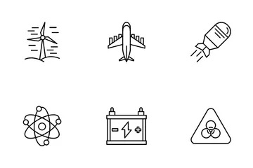 Energia nuclear Pacote de Ícones