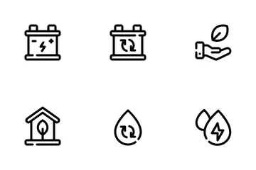 Energía renovable Paquete de Iconos