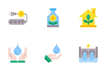 Energía renovable Paquete de Iconos