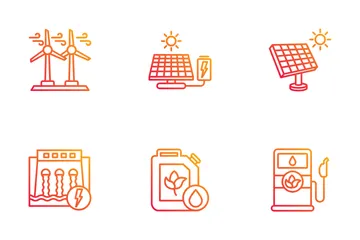 Energía renovable Paquete de Iconos