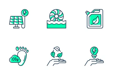 Energía renovable Paquete de Iconos