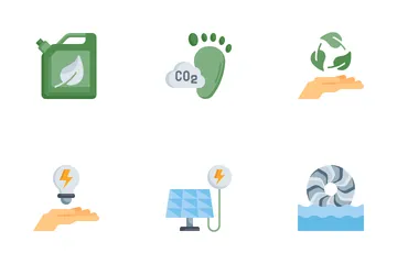 Energía renovable Paquete de Iconos