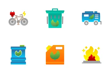 Energía sostenible Paquete de Iconos