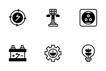 Energia Sustentável Pacote de Ícones