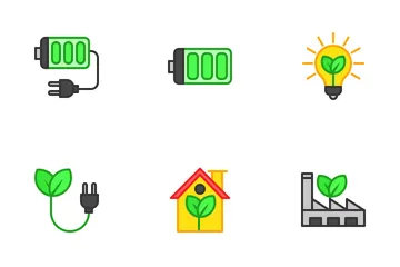 Energía verde Paquete de Iconos