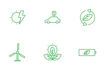 Energía renovable Paquete de Iconos