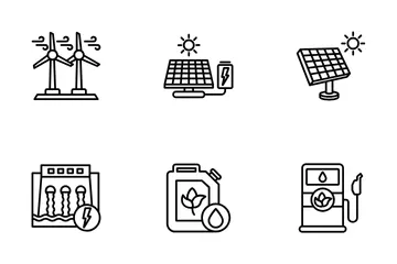 Énergie renouvelable Icon Pack