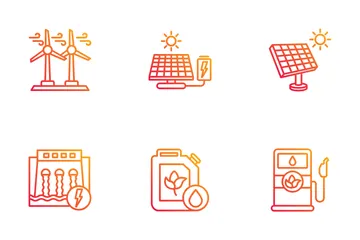 Énergie renouvelable Icon Pack
