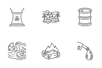 Energiequellen Symbolpack