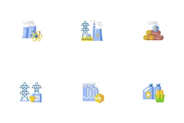 Energiewirtschaft Icon Pack