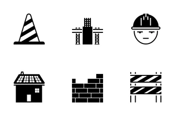 Energy And Construction Solid Icon Pack